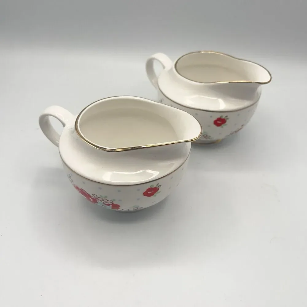 Grace Teaware Vintage Floral Creamers (2)